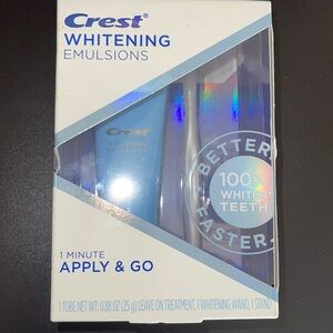Crest Whitening Emulsions Leave On Treatment w/Whitening Wand 1 Min Apply & Go